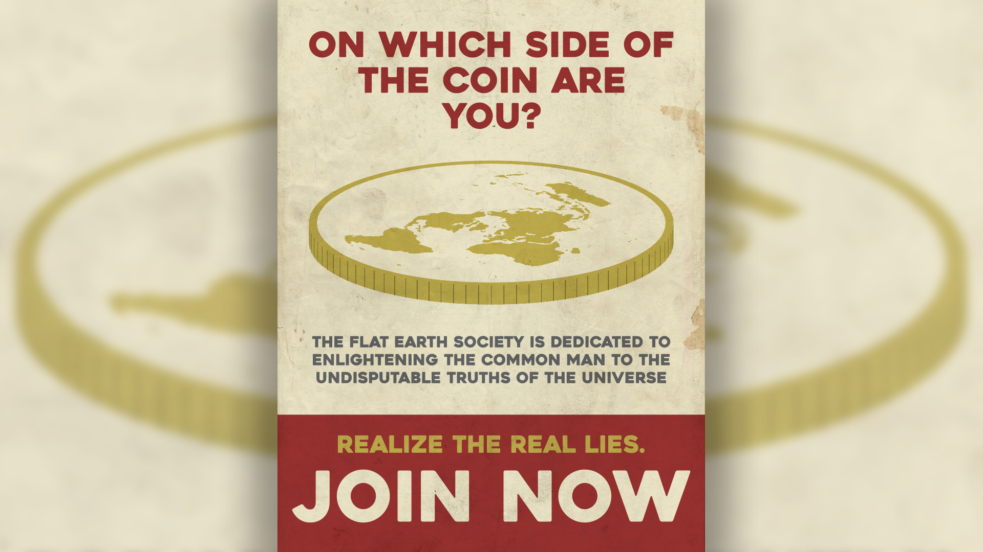 Flat Earth Poster